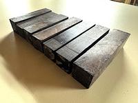 African Blackwood Turning Squares (7 pcs) - 1-1/4" x 4-1/2 to 5-3/8"